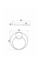 Потолочный светильник Freya Nation Market FR10028CL-L80B