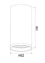 Потолочный светильник Maytoni FOCUS S C052CL-01W