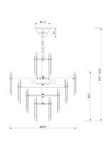 Подвесная люстра Maytoni Flare DIA200PL-06G
