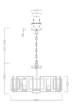 Подвесная люстра Maytoni Bowi H009PL-06G
