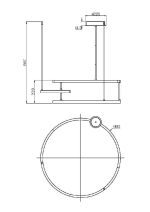 Подвесная люстра Maytoni Line MOD016PL-L52BK
