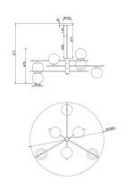 Подвесной светильник Maytoni Nostalgia MOD048PL-06G