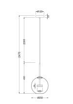 Подвесной светодиодный светильник Maytoni Cometa MOD055PL-L12G3K