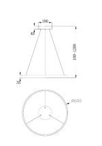 Подвесной светильник Maytoni Rim MOD058PL-L32W4K