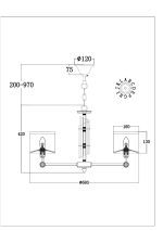 Подвесная люстра Maytoni Alloro MOD088PL-06BS