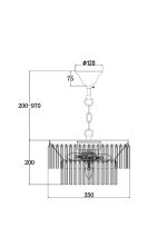 Подвесная люстра Maytoni Colonne MOD093PL-04CH