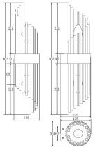 Настенный светильник Maytoni Frame MOD174WL-02G