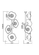 Настенный светильник Maytoni Miracle MOD207WL-04BS
