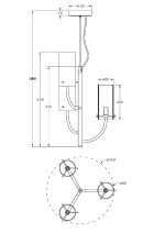 Подвесной светильник Maytoni Arco MOD223PL-03BS