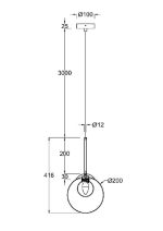 Подвесной светильник Maytoni Basic form MOD521PL-01G3