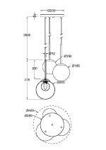 Подвесной светильник Maytoni Basic form MOD521PL-03G