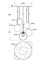 Подвесная люстра Maytoni Basic form MOD521PL-05G
