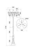 Ландшафтный светильник Maytoni Rivoli O026FL-03B