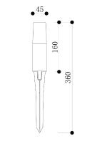 Ландшафтный светильник Maytoni Talpa O416FL-L3B3K