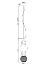 Подвесной светильник Maytoni Collar P069PL-L17CH3K