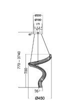 Подвесная люстра Maytoni Krone P097PL-L48BS3K