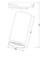 Трековый светильник Maytoni Focus S TR020-1-GU10-W