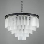 Подвесная люстра Delight Collection 1920s Odeon KR0387P-10A black/frost