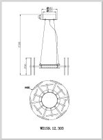 Подвесная люстра Wertmark Nicola WE159.12.303