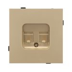 Механизм компьютерной розетки двойной SCT-TENDO-MPC2-SFPL-GD (RJ-45, CAT6) 054596