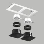 Встраиваемый светильник Lightstar Domino (214526+214507+214507+214007+214007) D5260707BMOD