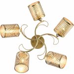 Люстра на штанге Reluce 01322-0.3-05 MATT GOLD+CR