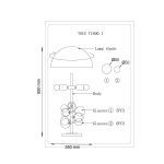 Настольная лампа Lucia Tucci Naomi T4750.1 Gold