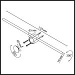 Настенный светильник Odeon Light Hightech Teo 7104/14WL