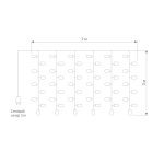 Гирлянда занавес Eurosvet 200-101 теплый белый с эффектом мерцания 2*3м IP65