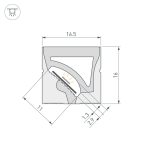 Силиконовый профиль Arlight WPH-FLEX-1616-TWIST-S11-5m WHITE (Силикон) 059568