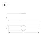 Настенный светильник Arlight SP-Vinci-M-S1200x55-12W Warm3000 036931
