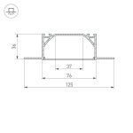 Профиль Arlight ARH-LINIA72-FANTOM-2000 ANOD 025025
