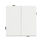 Механизм выключателя двухклавишный проходной Arlight SWT-TENDO-MKP2-SFPL-WH (230V, 10A) 054556