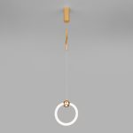 Подвесной светодиодный светильник Eurosvet Rim 90165/1 золото