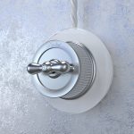 Выключатель Werkel на 4 положения двухклавишный Retro матовый хром WL19-01-05 4690389143427