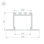 Профиль Arlight PLS-Lock-H25-FM-2000 White 033134