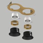 Встраиваемый светильник Lightstar Domino (214623+214607+214607+214003+214003) D6230707GMOD