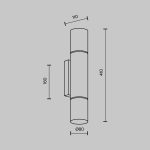 Настенный светильник Modestyle MS.106.400 BS