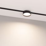Трековый магнитный светильник Arlight MAG-MICROCOSM-RONDO-R113-12W Warm2700 (BK, 100 deg, 24V) 055471