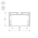 Профиль Arlight SL-LINE-4932-2000 ANOD 019308