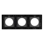 Рамка стеклянная на 3 поста Arlight FRM-GLARE-GC-3-BK 043839