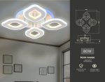 Потолочный светодиодный светильник Ambrella Light Acrylica FA8841