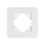 Рамка стеклянная на 1 пост Arlight FRM-OMALI-SFGS-1-WH 049675