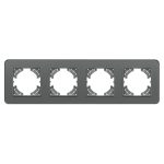 Рамка на 4 поста стеклянная Arlight FRM-OMALI-GS-4-GR 049702