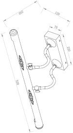 Подсветка для зеркал Maytoni Oculus MIR014WL-L10G3K