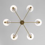 Люстра на штанге Eurosvet Conso 60145/6 латунь Smart a061950