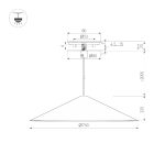 Подвесной светильник Arlight SP-MAKOTO-R750-14W Warm2700 054402
