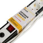 Сетевой фильтр 4-местный с/з Stekker Techno HM22-41-05 50149