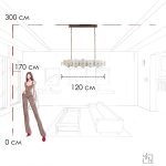 Подвесная люстра Loft IT Alicante 10248/1200