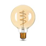 Лампа светодиодная филаментная Gauss E27 6W 2400K золотая 105802007